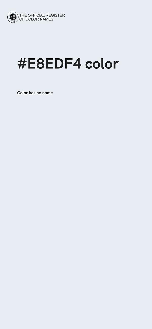 #E8EDF4 color image