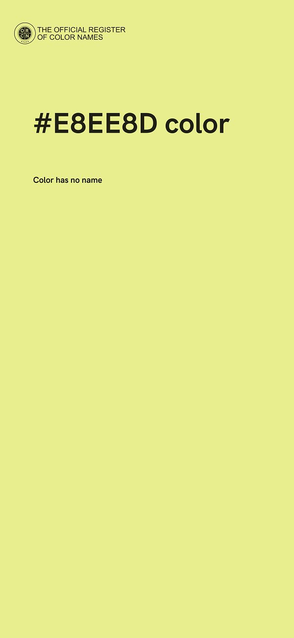 #E8EE8D color image