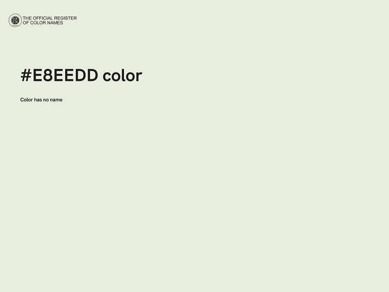 #E8EEDD color image