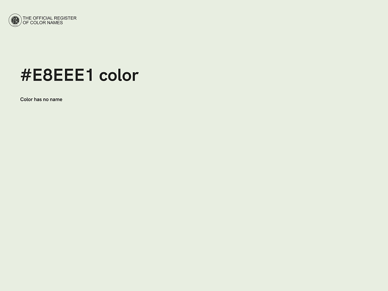 #E8EEE1 color image