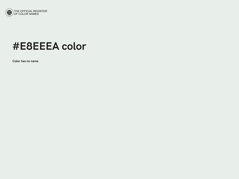 #E8EEEA color image