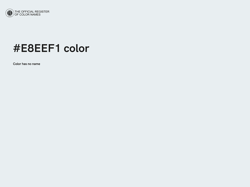 #E8EEF1 color image