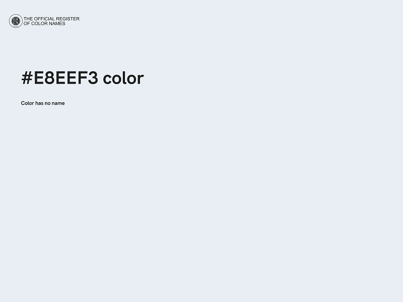 #E8EEF3 color image