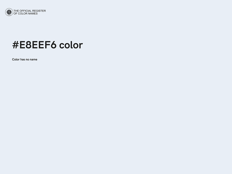 #E8EEF6 color image