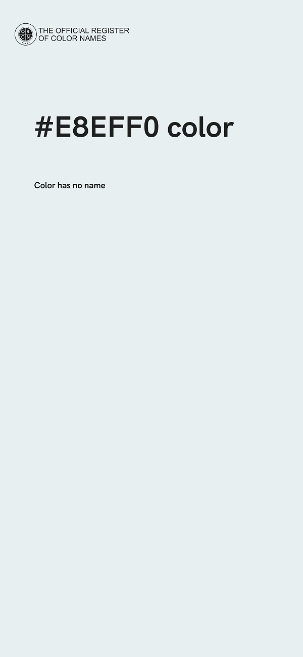#E8EFF0 color image
