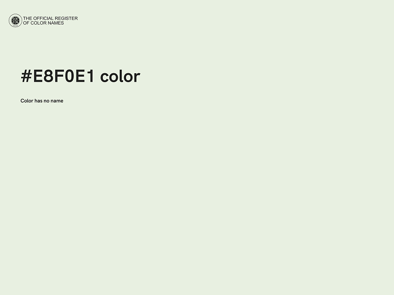 #E8F0E1 color image