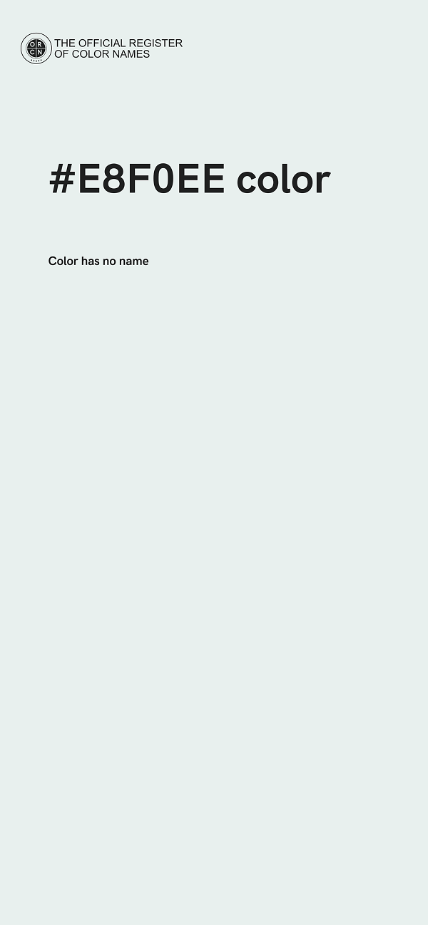 #E8F0EE color image