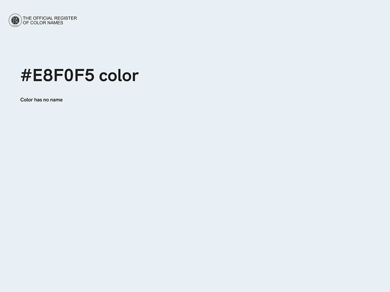 #E8F0F5 color image