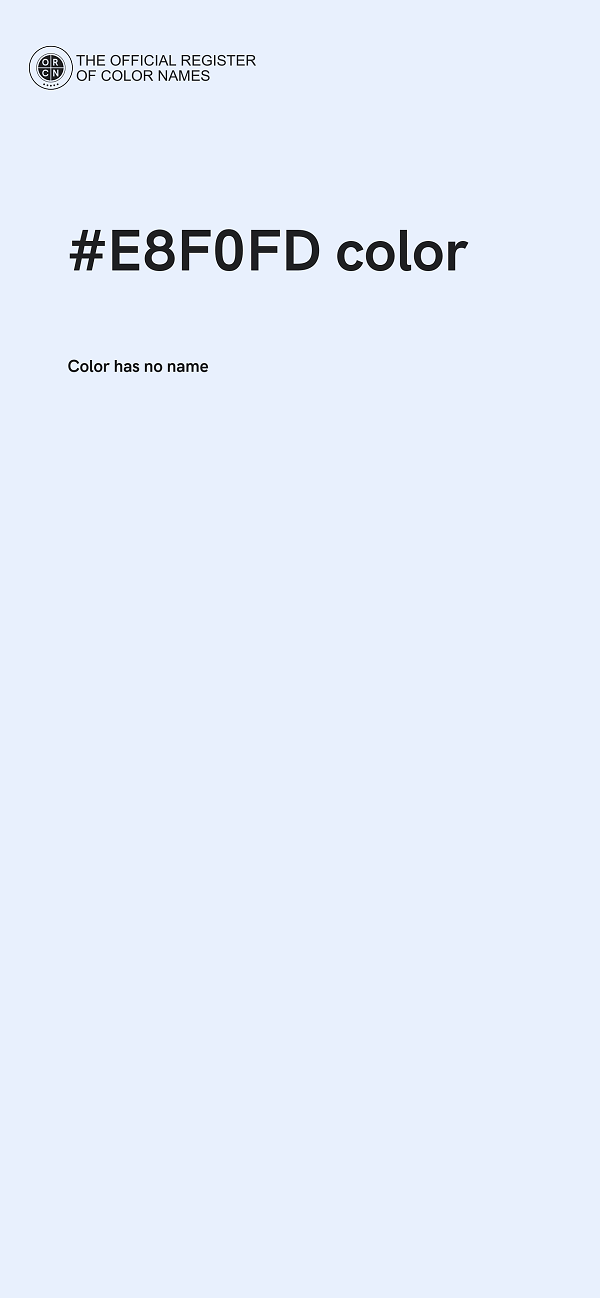 #E8F0FD color image