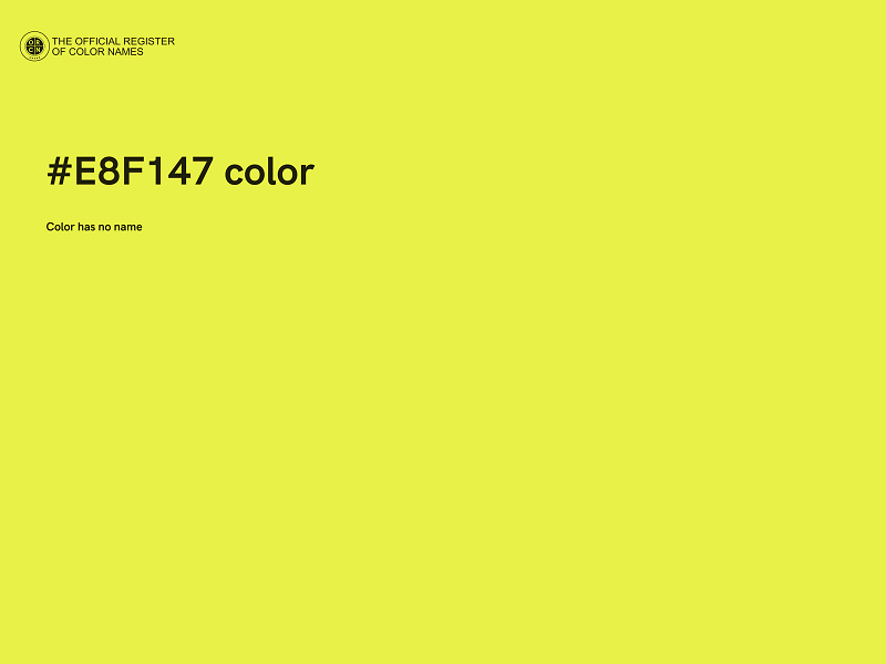 #E8F147 color image