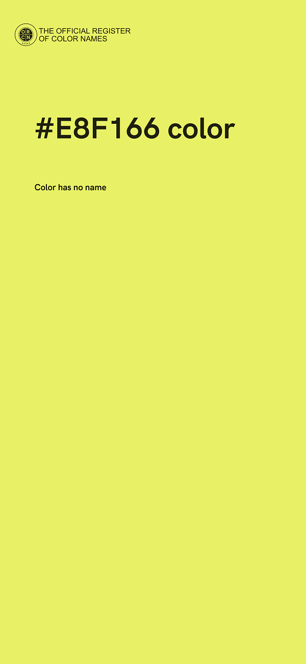 #E8F166 color image