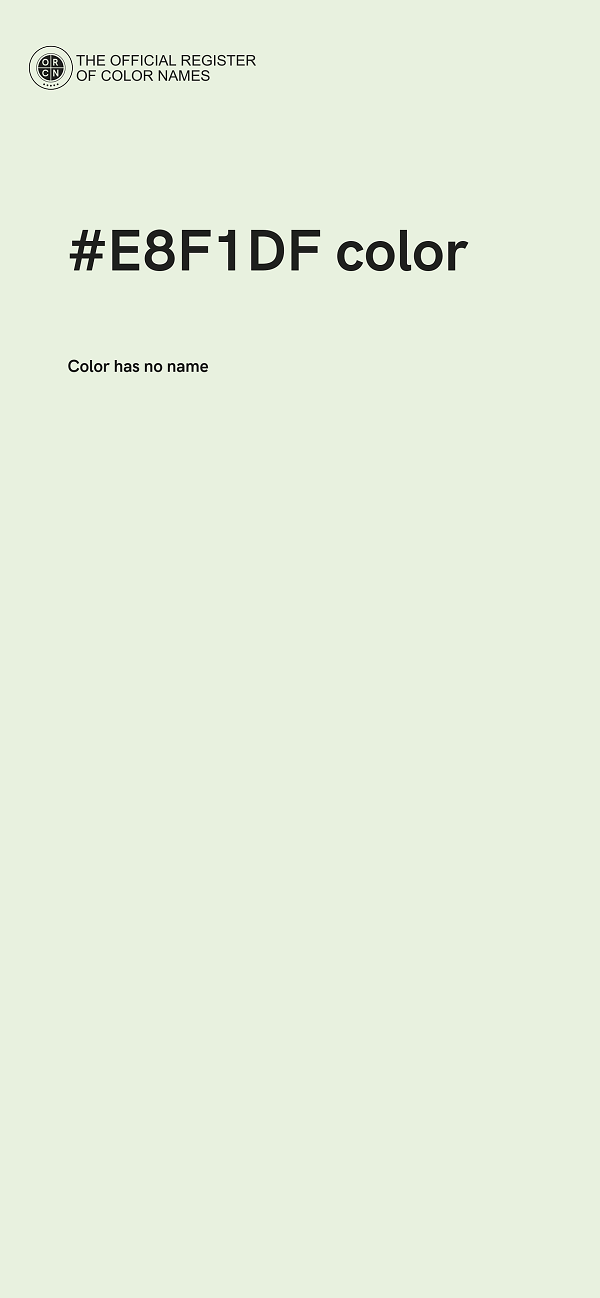 #E8F1DF color image