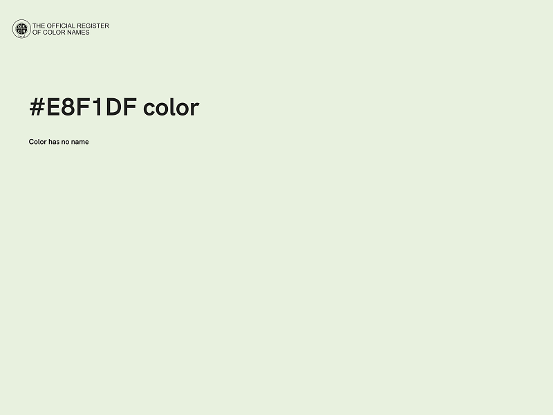 #E8F1DF color image