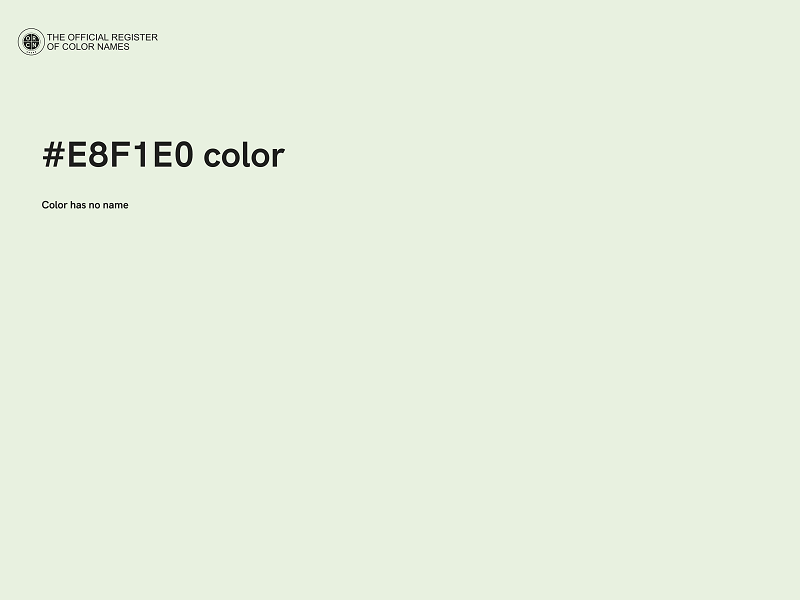 #E8F1E0 color image