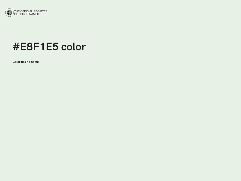 #E8F1E5 color image