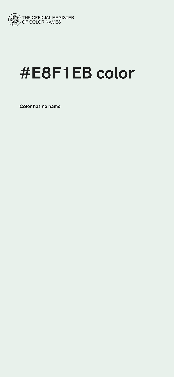 #E8F1EB color image