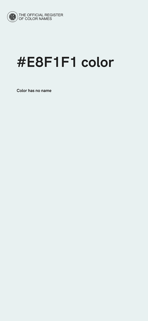 #E8F1F1 color image