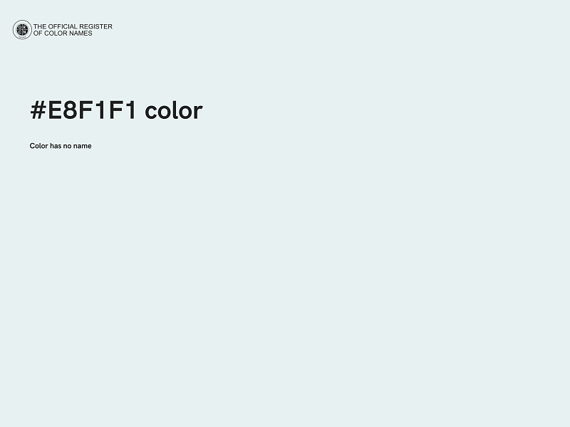 #E8F1F1 color image