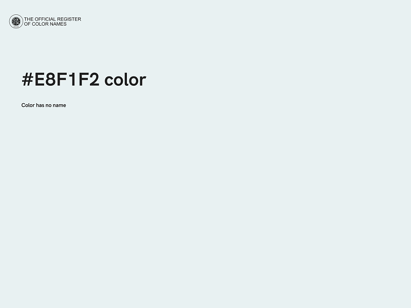 #E8F1F2 color image