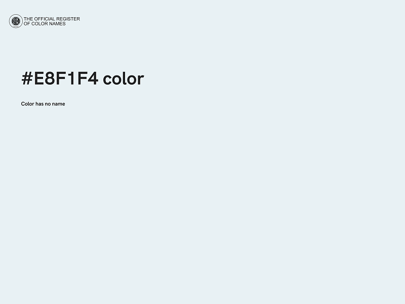 #E8F1F4 color image