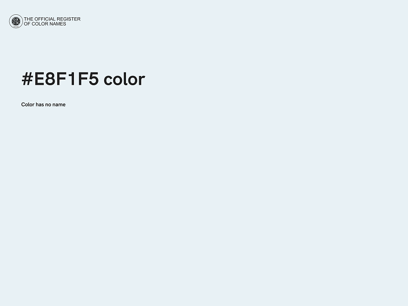 #E8F1F5 color image
