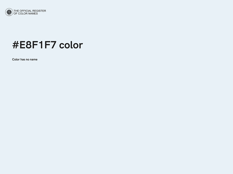 #E8F1F7 color image