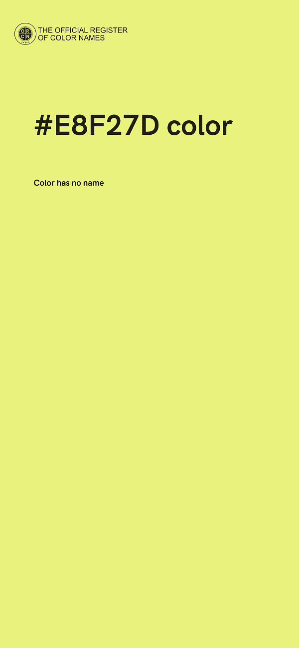 #E8F27D color image