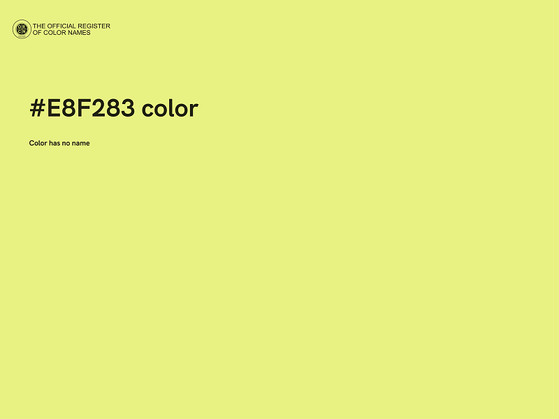 #E8F283 color image
