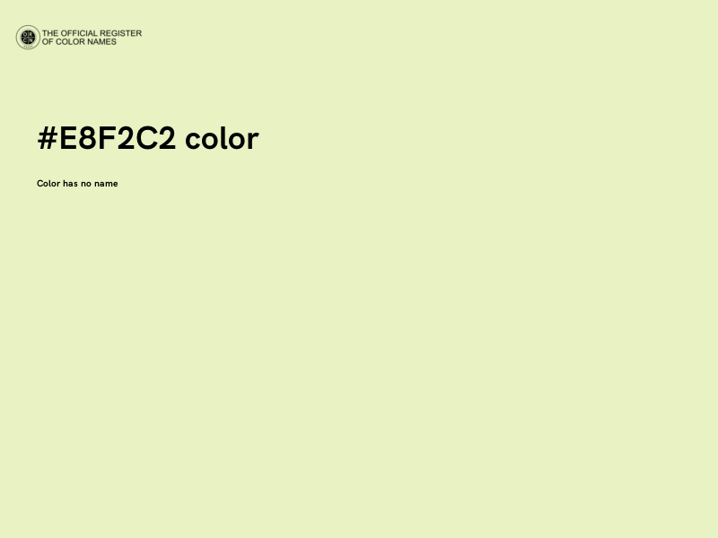 #E8F2C2 color image