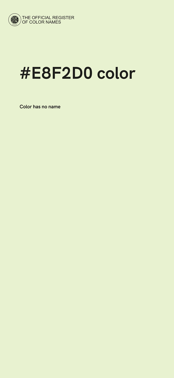 #E8F2D0 color image
