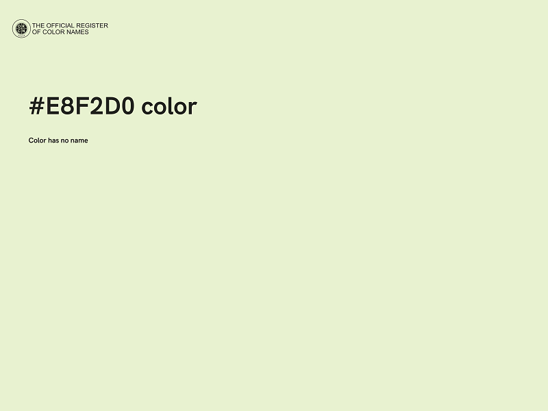 #E8F2D0 color image