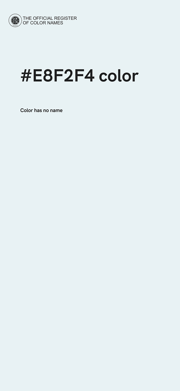 #E8F2F4 color image
