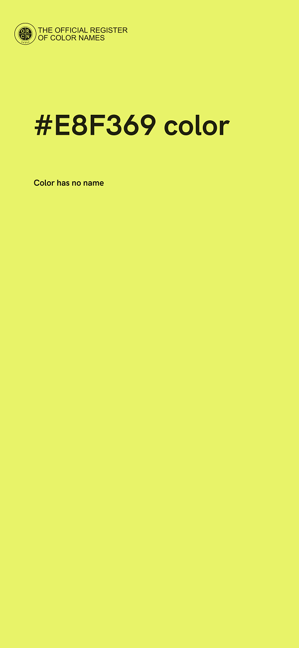#E8F369 color image