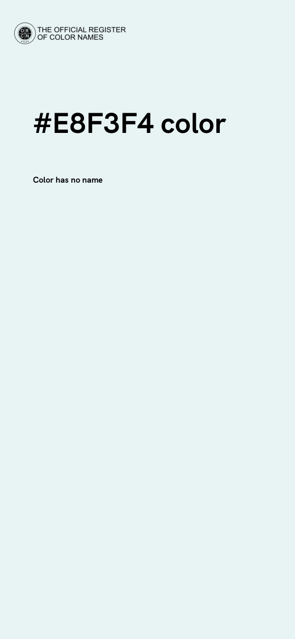 #E8F3F4 color image