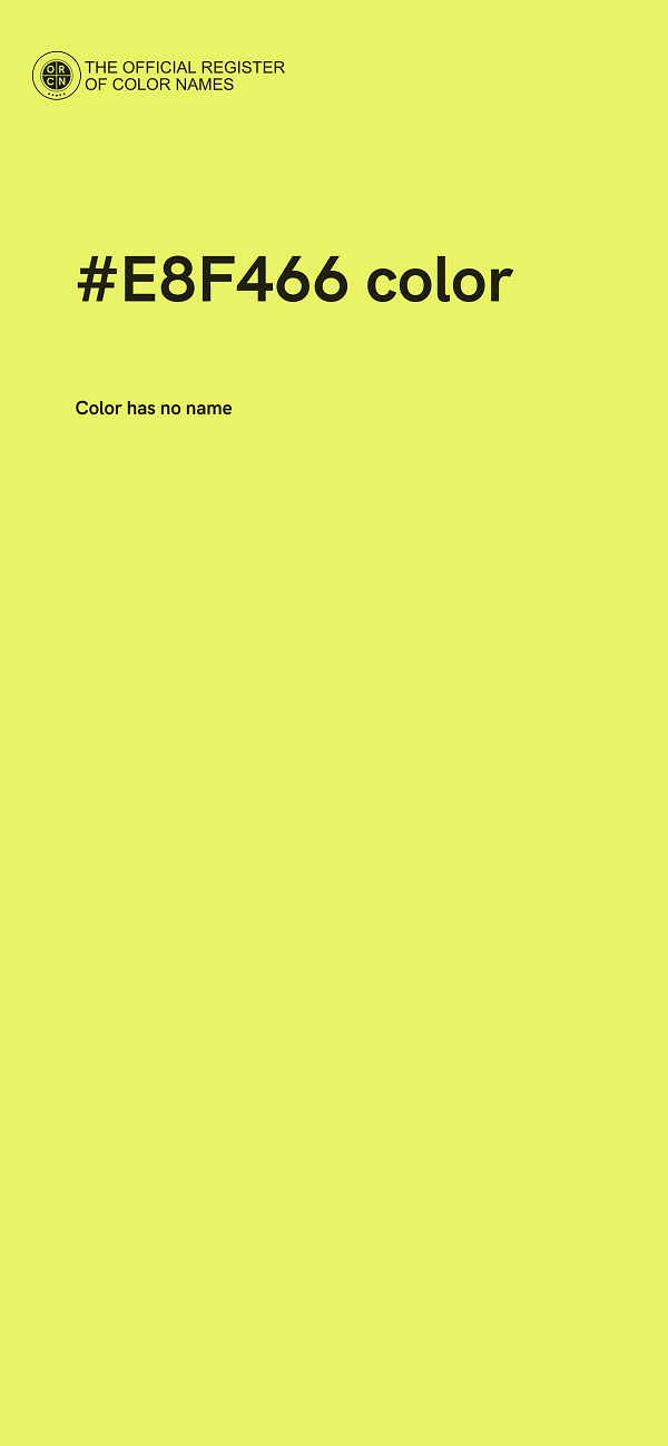 #E8F466 color image