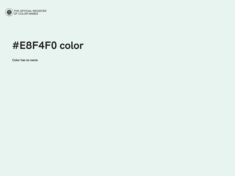 #E8F4F0 color image