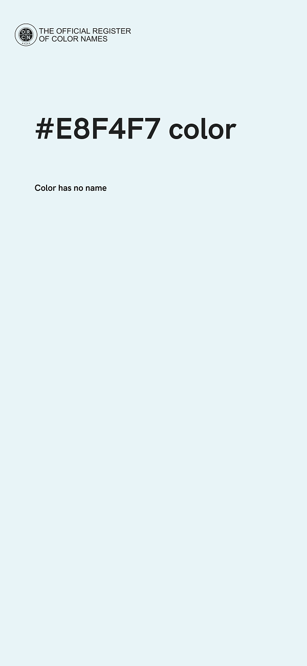 #E8F4F7 color image