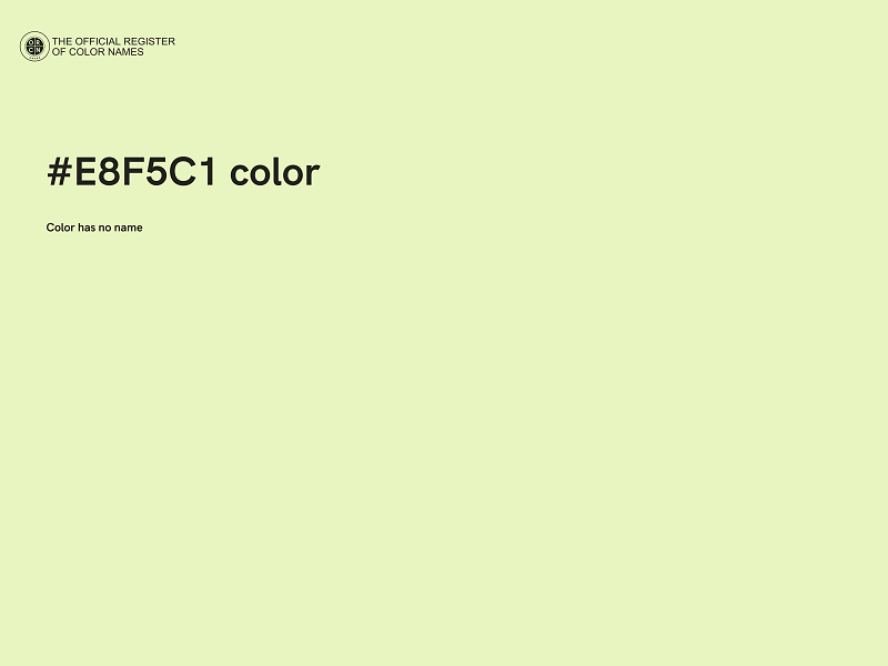 #E8F5C1 color image