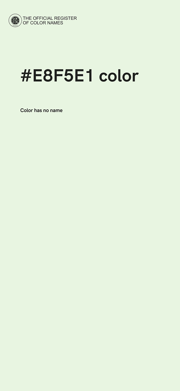 #E8F5E1 color image