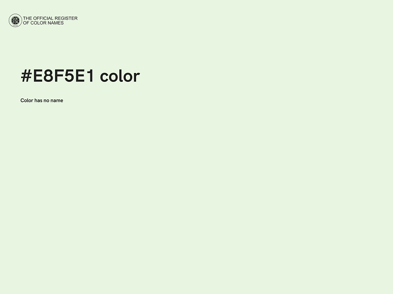 #E8F5E1 color image