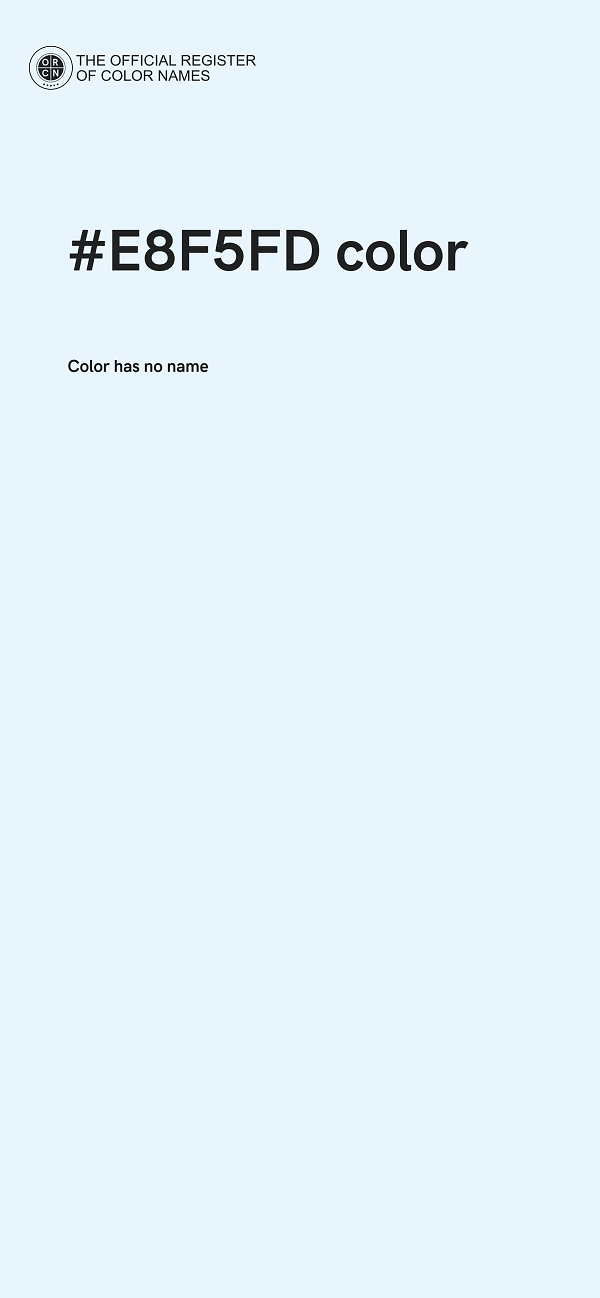 #E8F5FD color image