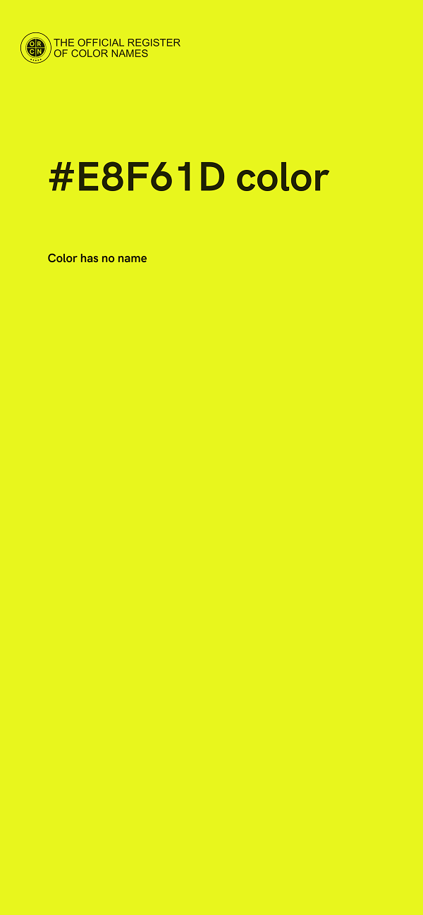 #E8F61D color image