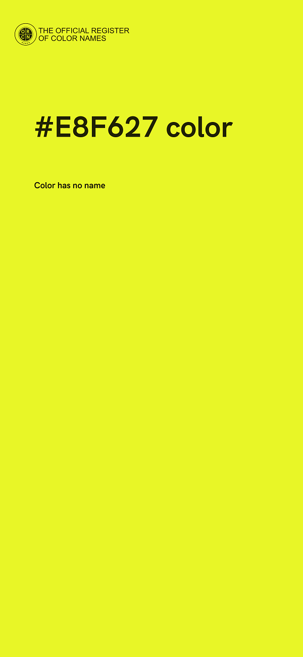 #E8F627 color image