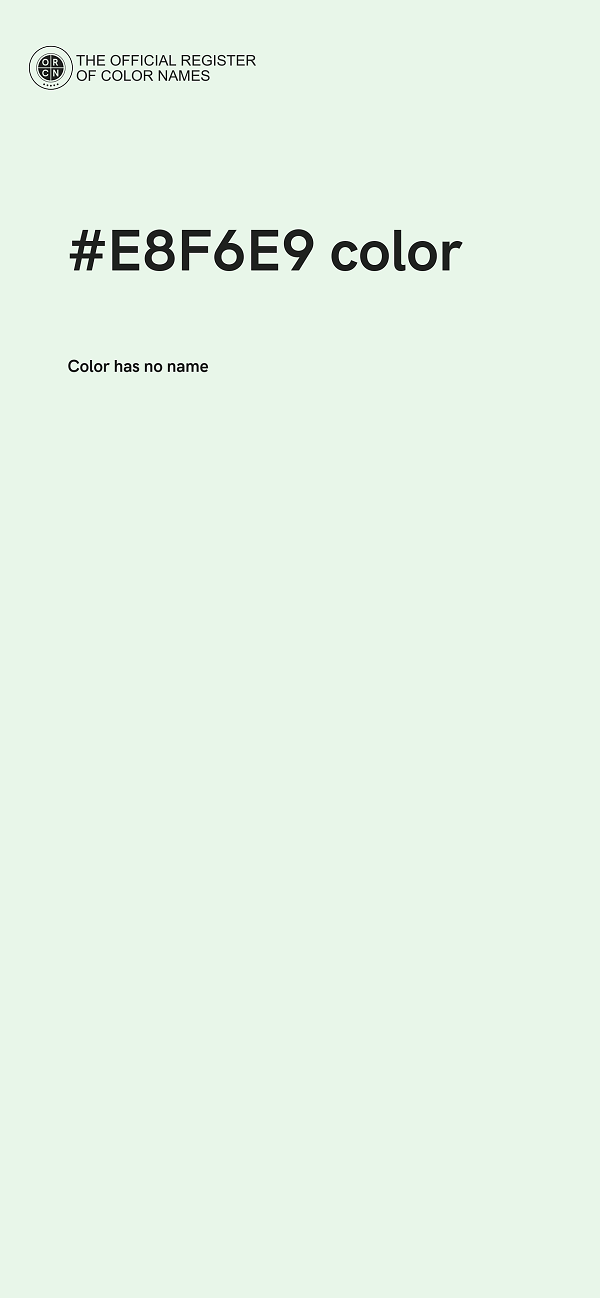 #E8F6E9 color image