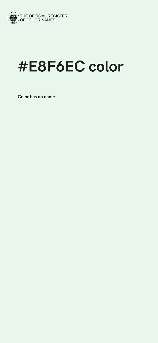 #E8F6EC color image