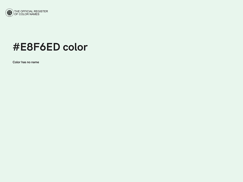 #E8F6ED color image