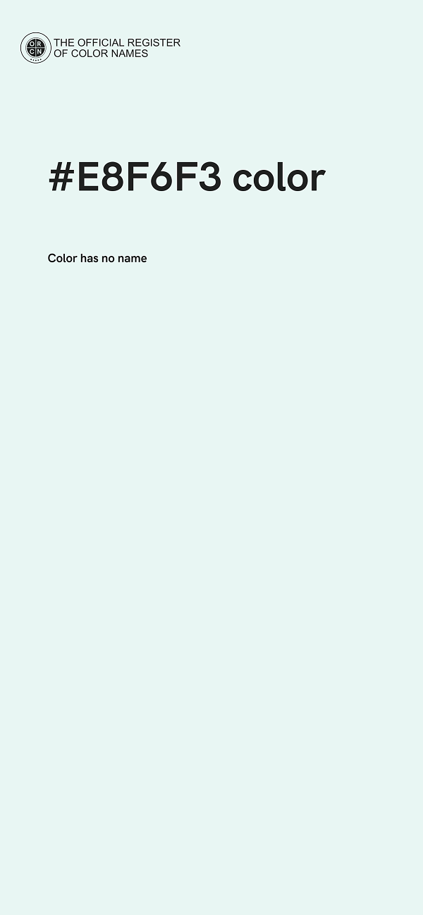 #E8F6F3 color image