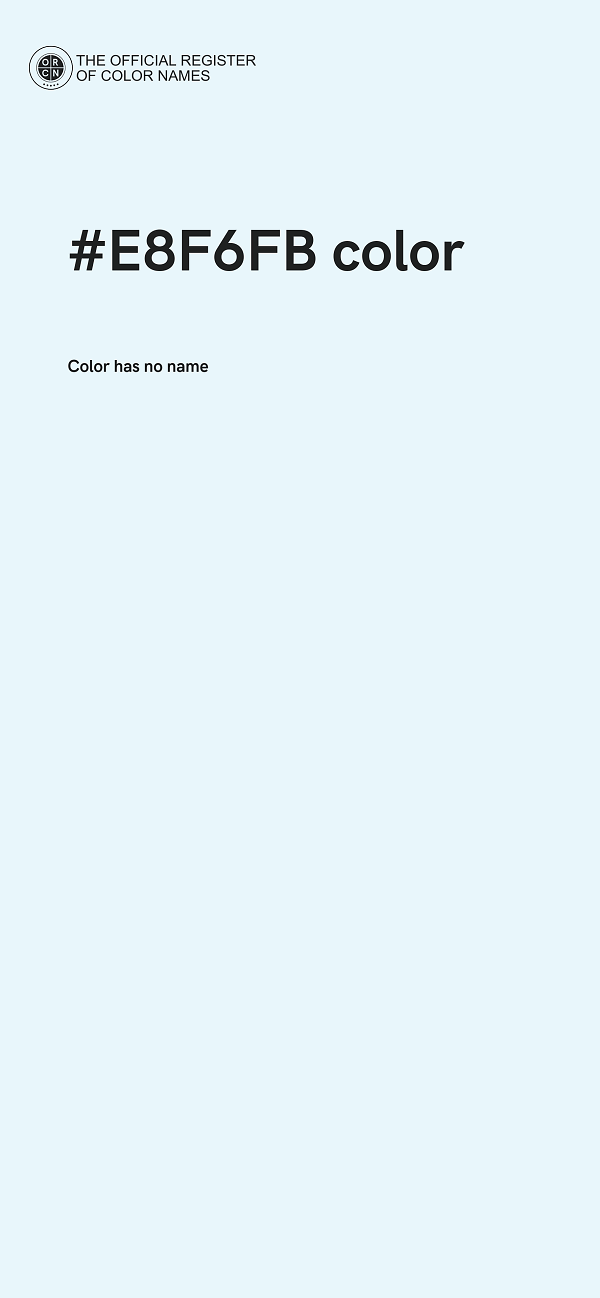 #E8F6FB color image
