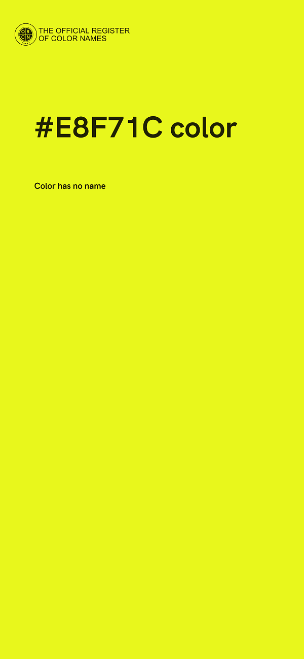 #E8F71C color image