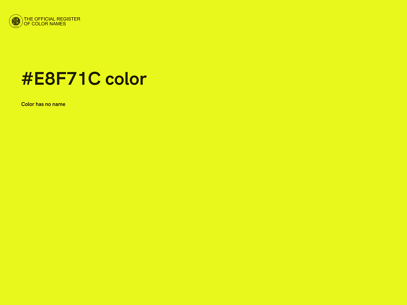 #E8F71C color image